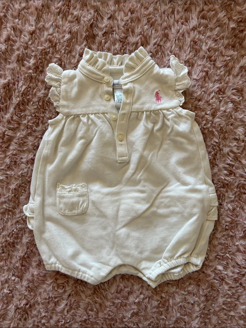 Ralph Lauren Romper Onesie Ruffles